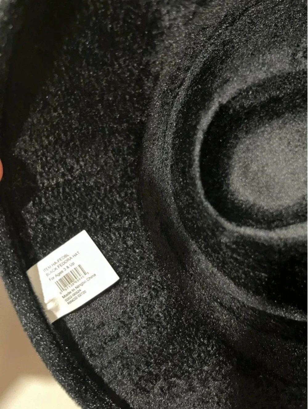 Black fedora hat Costume Velvet party new years